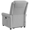 vidaXL Fauteuil inclinable de massage électrique gris nuage tissu