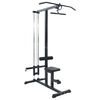 vidaXL Appareil de tirage vertical Noir 110 x 70 x 187 cm