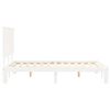 vidaXL Cadre de lit sans matelas blanc 120x200 cm bois de pin massif