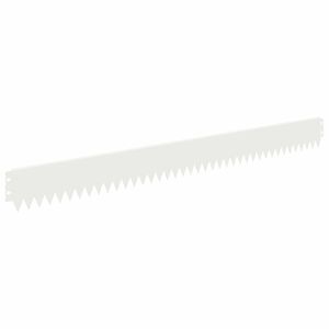 vidaXL Bordure de Pelouse 20 pc 103 x 10 cm Acier Blanc