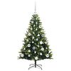 vidaXL Arbre de No&euml;l artificiel &agrave; charni&egrave;res 150 LED Vert 120 cm