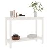 vidaXL Table console Blanc 110x40x80 cm Bois massif de pin