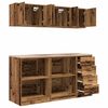 vidaXL Armoires de garage 6 pcs vieux bois bois d'ing&eacute;nierie