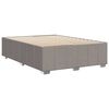 vidaXL Cadre de lit sans matelas taupe 160x200 cm tissu
