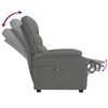 vidaXL Fauteuil inclinable &eacute;lectrique Gris fonc&eacute; Tissu
