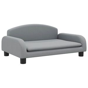 vidaXL Canap&eacute; pour enfants gris clair 70x45x30 cm tissu