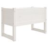 vidaXL Jardini&egrave;re Blanc 78x40x52 cm Bois massif de pin