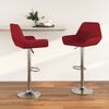 vidaXL Tabourets de bar lot de 2 rouge bordeaux tissu