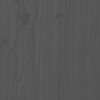 vidaXL Table basse Gris 80x50x35 cm Bois massif de pin