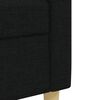 vidaXL Ensemble de canapés 3 pcs noir tissu