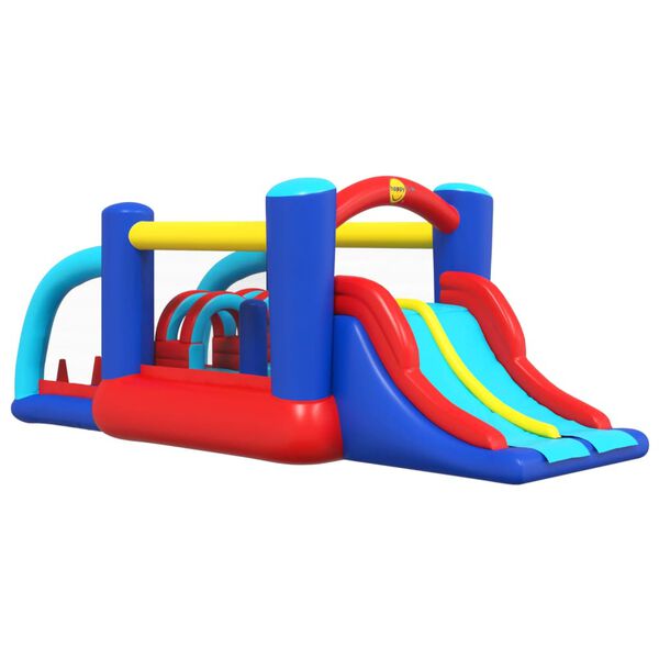 Happy Hop Ch&acirc;teau gonflable avec toboggan 529x252,5x215 cm PVC