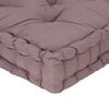 vidaXL Coussin de plancher de palette Coton 120x80x10 cm Taupe