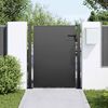 vidaXL Porte de Jardin Noir 100 x 125 cm Acier enduit de poudre