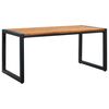 vidaXL Table de jardin aux pieds en U 160x80x75cm Bois d'acacia massif