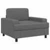 vidaXL Fauteuil Gris fonc&eacute; Tissu