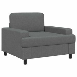 vidaXL Fauteuil Gris fonc&eacute; Tissu