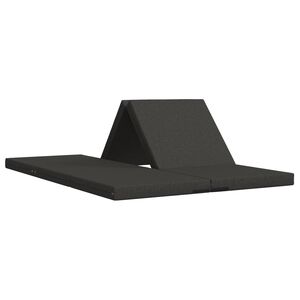 vidaXL Canap&eacute;-lit pliable 70 x 67 x 48 cm Gris fonc&eacute;