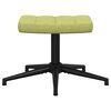 vidaXL Chaise de relaxation avec tabouret Vert Tissu