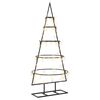 vidaXL Sapin de No&euml;l en m&eacute;tal avec support KUOPIO 90 cm Blanc chaud