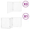 vidaXL Barri&egrave;re pour chien porte pliable 10 panneaux bois de peuplier