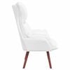 vidaXL fauteuil Blanc 69 x 74 x 93 cm Cuir artificiel