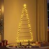 vidaXL Arbre de No&euml;l en m&eacute;tal avec support Noir 180 cm Acier