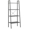 vidaXL &Eacute;tag&egrave;re sur pied 4 niveaux Noir 56x35x140 cm