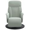 vidaXL Fauteuil inclinable avec repose-pied gris clair velours