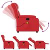 vidaXL Fauteuil de massage inclinable électrique rouge similicuir