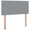 vidaXL Lit avec rangement et matelas Gris clair 100 x 200 cm