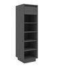 vidaXL Armoire &agrave; chaussures gris 30x34x105 cm bois de pin massif