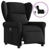 vidaXL Fauteuil inclinable &eacute;lectrique Noir Tissu