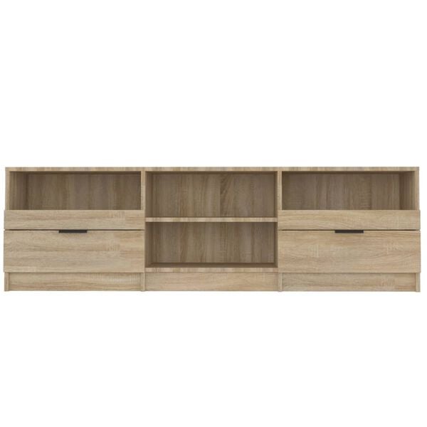 vidaXL Meuble TV Chêne sonoma 150x33,5x45 cm Bois d'ingénierie