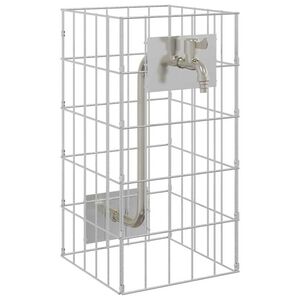 vidaXL Robinet Gabion Argent&eacute; 26 x 25 x 50 cm Acier inoxydable