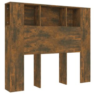 vidaXL Armoire de t&ecirc;te de lit ch&ecirc;ne fum&eacute; 120x18,5x102,5 cm