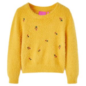 Pull-over tricot&eacute; pour enfants ocre 92