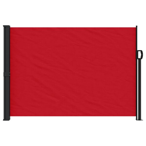 vidaXL Auvent latéral rétractable rouge 140x600 cm