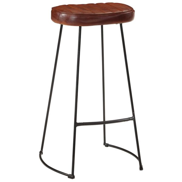 vidaXL Tabourets de bar Gavin lot de 2 marron foncé 44x37,5x78 cm