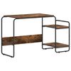 vidaXL Bureau avec rangement Ch&ecirc;ne fum&eacute; 131,5 x 50 x 75,5 cm