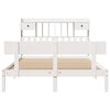 vidaXL Lit bibliothèque sans matelas blanc 140x190 cm bois pin massif
