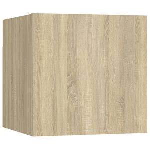 vidaXL Table de chevet Ch&ecirc;ne sonoma 30,5x30x30 cm Bois d'ing&eacute;nierie