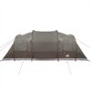 vidaXL Tente de camping tunnel 4 personnes marron imperm&eacute;able