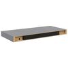 vidaXL &Eacute;tag&egrave;re murale flottante gris 50x23x3,8 cm MDF