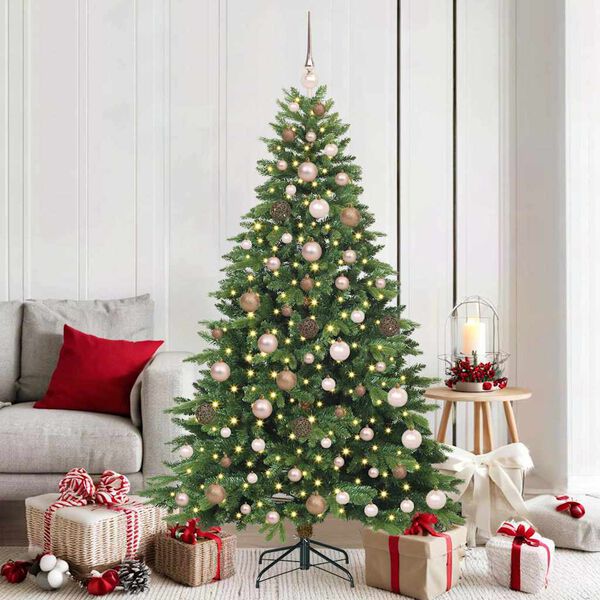 vidaXL Sapin de Noël artificiel avec 300 LED Vert 180 cm PE et PVC