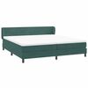 vidaXL Sommier &agrave; lattes de lit et matelas vert fonc&eacute; 180x210cm velours