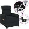 vidaXL Fauteuil électrique de massage Noir Tissu