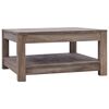 vidaXL Table basse 68x68x35 cm Bois de teck massif