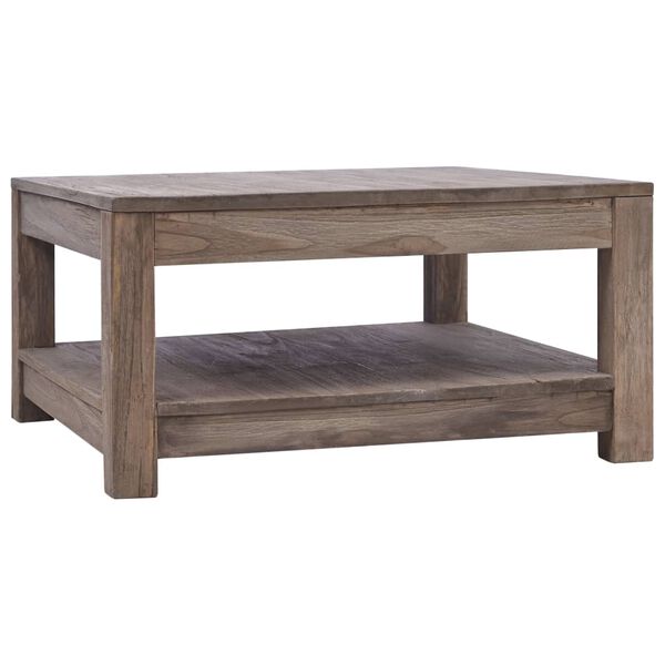 vidaXL Table basse 68x68x35 cm Bois de teck massif