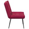 vidaXL Chaise de relaxation rouge bordeaux 64x74x84 cm velours