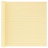 vidaXL &Eacute;cran de balcon Beige 90x600 cm PEHD